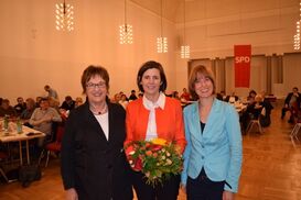 Von links nach rechts: Brigitte Zypries, Christel Sprößler, Heike Hofmann