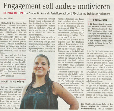 Engagement soll motivieren - Darmstädter Echo 14.09.2016